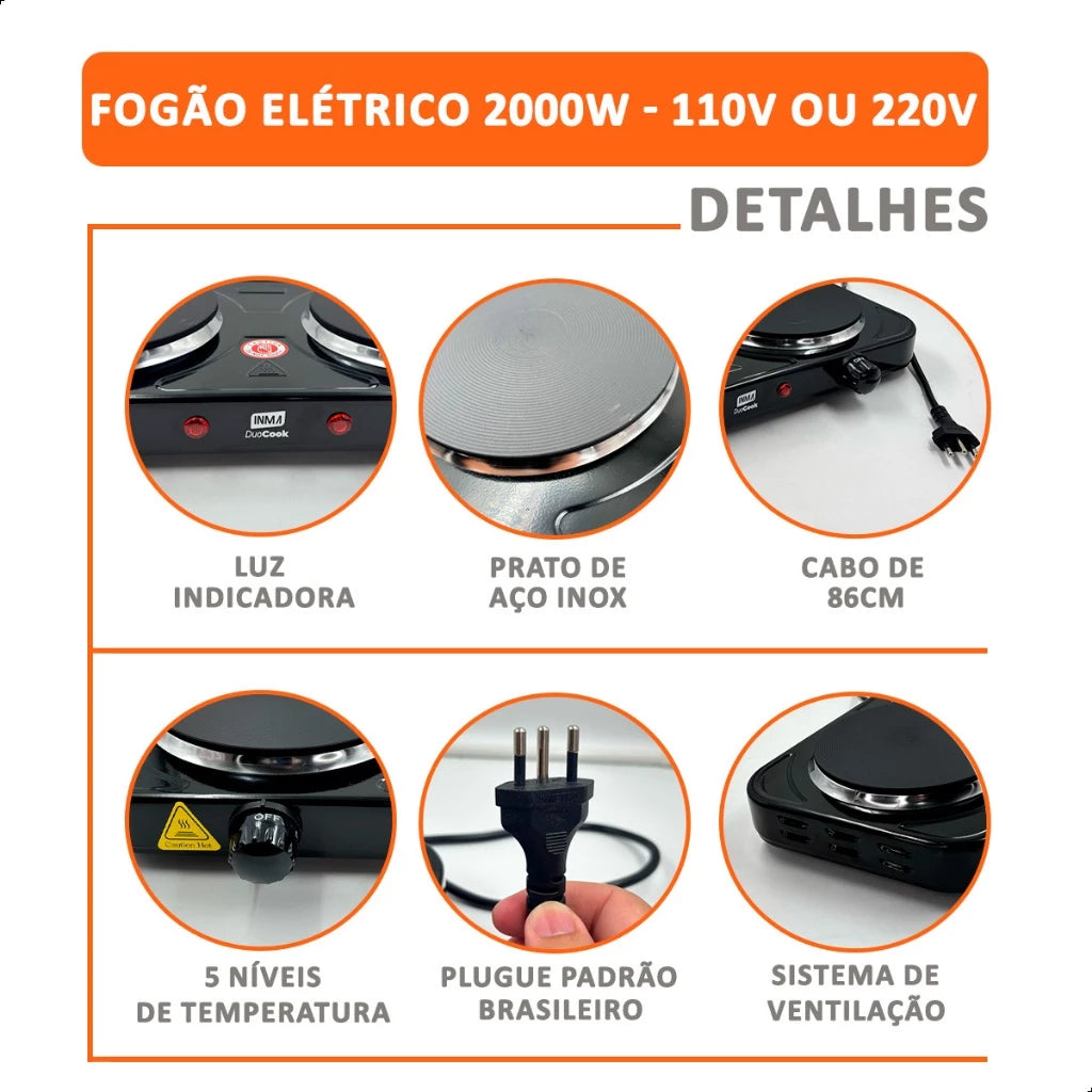 Fogão Elétrico Portátil
