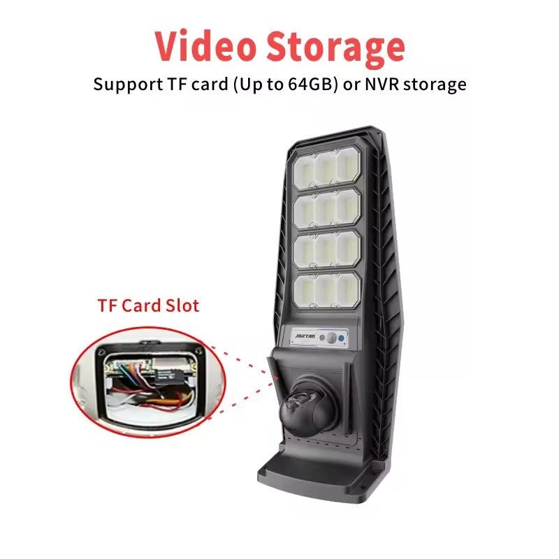 Câmera IP 5MP + Lâmpada LED Solar 400W com Sensor PIR – Knup LB-CA229